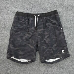 Vuori Shorts Mens 2XL Gray Camo Kore Lined 8" Performance Running Gym Training